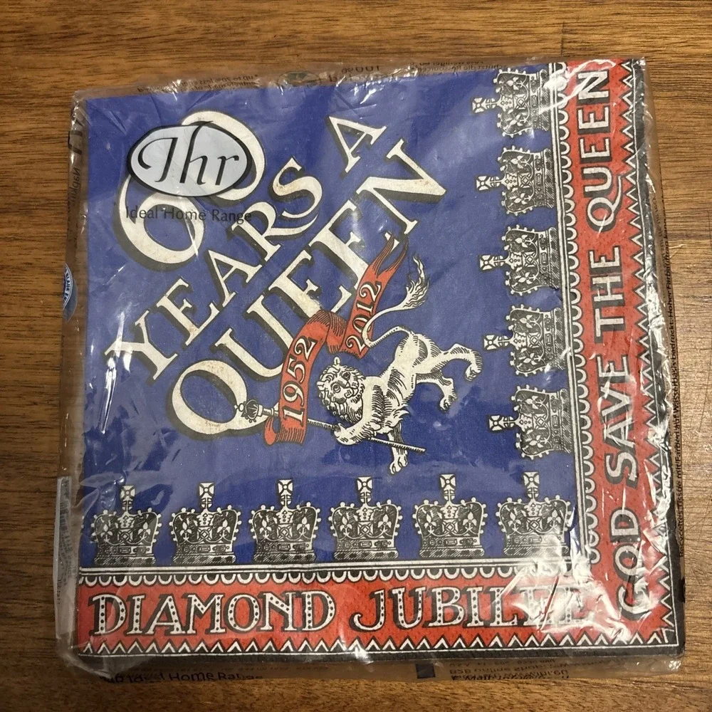 Emma Bridgewater 60 Years A Queen Diamond Jubilee Paper Lunch Napkins Pkg Of 20